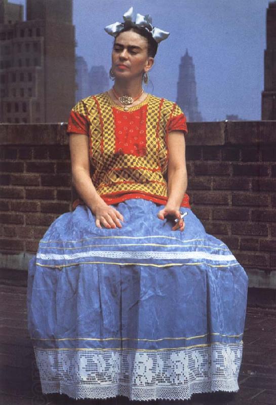 Frida Kahlo Frida Kahlo in New York oil painting picture